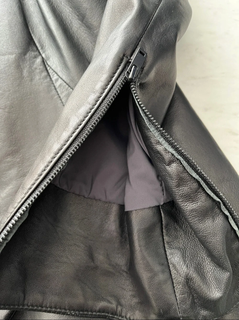 Danier Leather Jacket. Large Black